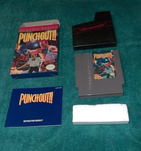Punch Out NES Entertainment System, 1993 CIB Authentic Tested, Complete Boxed
