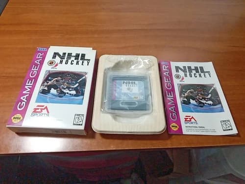 NHL Hockey (Sega Game Gear, 1994) CIB Complete *TESTED*