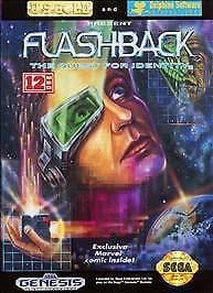 Flashback The Quest for Identity (Sega Genesis 1993) CIB Complete w/ Manual