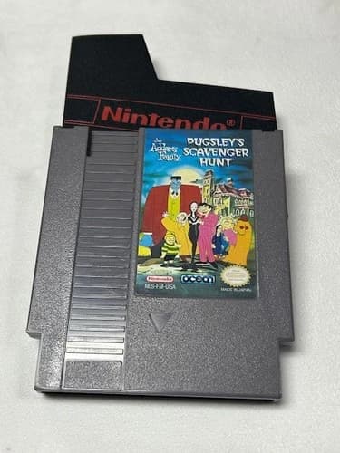 Nintendo NES The Addams Family Pugsley’s Scavenger Hunt (1993) Cartridge Tested