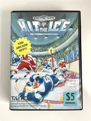 Hit the Ice (Sega Genesis, 1992) CIB W/ MANUAL, BOX, CARTRIDGE