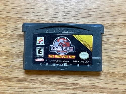 Jurassic Park III 3 The DNA Factor Nintendo Game Boy Advance GBA - Tested