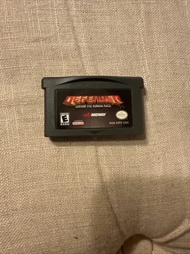 Gameboy Advance Defender Saving The Human Race Nintendo Midway cart only