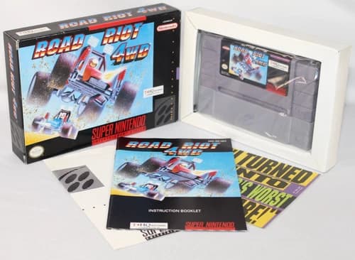 Road Riot 4WD SNES Super Nintendo Complete CIB GREAT Condition! VERY NICE!