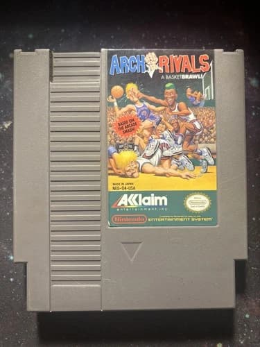 Arch Rivals Nintendo NES (1990) Cleaned, Tested, And Working