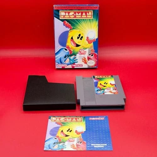 Pac-Man (Nintendo, NES 1993) Complete in Box CIB NAMCO Version RARE!