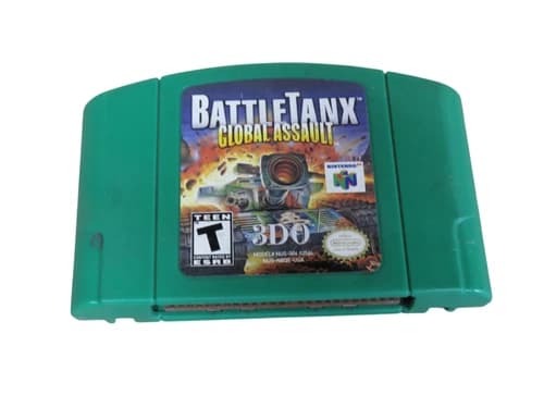 BattleTanx Battle Tanks Global Assault (Nintendo 64 N64) Authentic & Tested