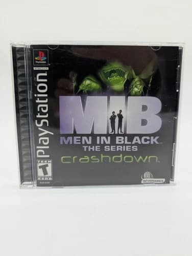 Men in Black: The Series: Crashdown (Sony PlayStation 1, 2001) PS1 Complete CIB