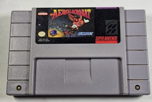 Aero the Acro-Bat (Super Nintendo SNES) Authentic