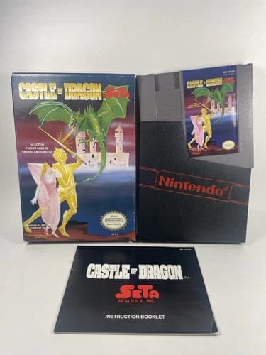 Castle of Dragon - Nintendo NES - Complete In Box CIB - Good Condition