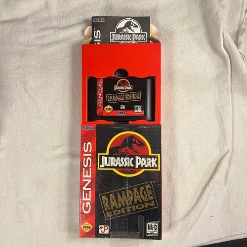 Jurassic Park: Rampage Edition (Sega Genesis, 1994) Complete In Box