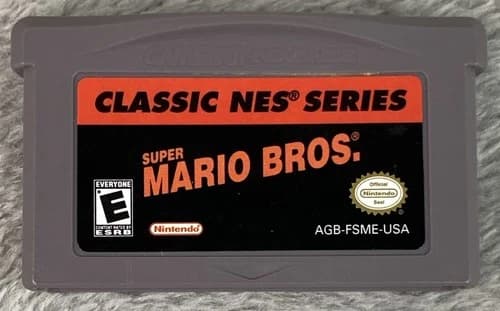 Super Mario Bros Classic NES Series Nintendo Game Boy Advance GBA Authentic Test