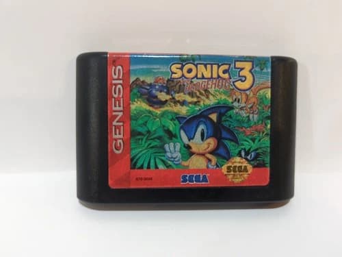 Sonic the Hedgehog 3 (Sega Genesis, 1994) Cartridge tested.