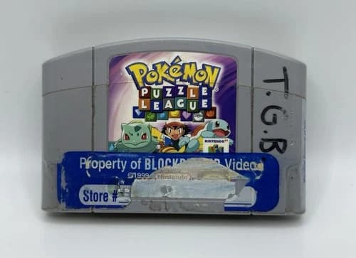 Pokemon Puzzle League (Nintendo 64, 2000) N64 Authentic Cartridge Only Tested