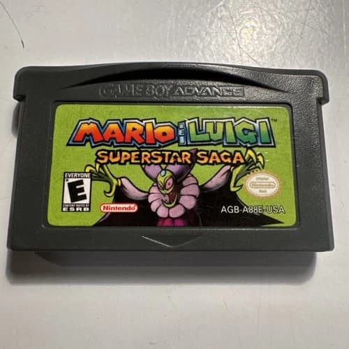Mario And Luigi Superstar Saga (Nintendo Game Boy Advance GBA) Cartridge Tested