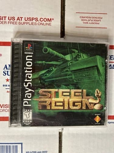 Steel Reign for Sony PlayStation PS1 1997 Complete Video Game Black Label CIB