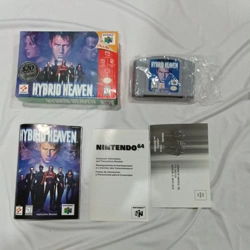 Hybrid Heaven Nintendo 64 N64 Authentic CIB Complete