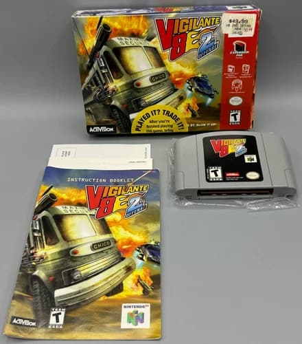 Vigilante 8 2nd Offence Nintendo 64 N64 CIB Complete W/ Manual Authentic