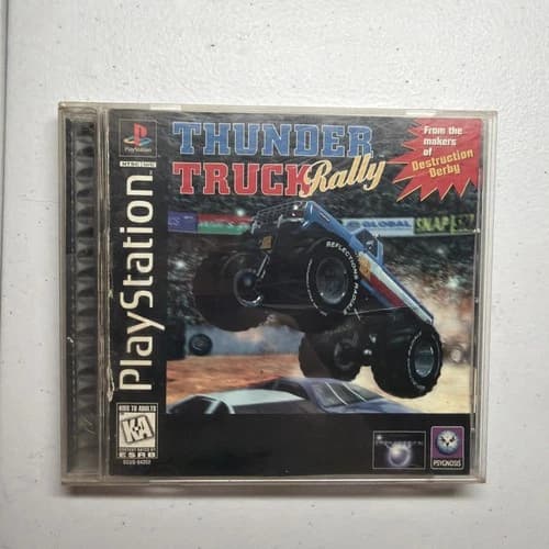 Sony Playstation 1 PS1 Thunder Truck Rally CIB Game Cleaned & Tested