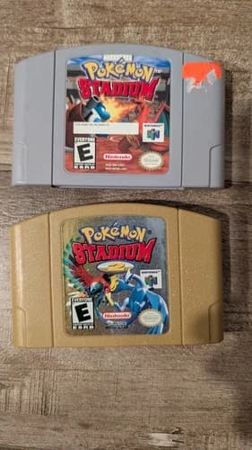 AUTHENTIC Pokemon Stadium 1 Pokemon Stadium 2 SET Nintendo 64 N64 Tested