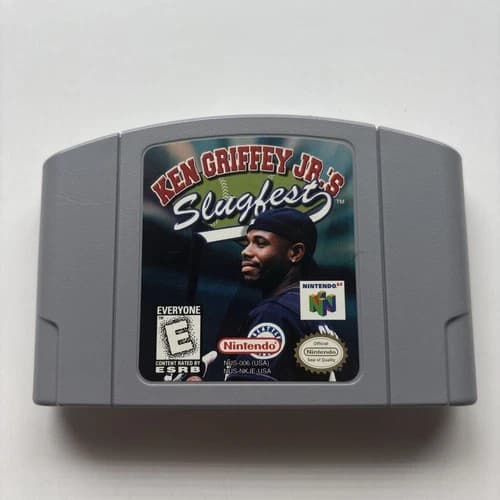 Ken Griffey Jr.'s Slugfest - Nintendo N64 Game Sports Cartridge Authentic Tested
