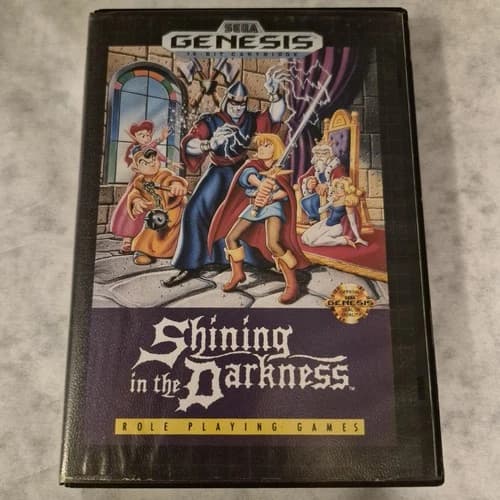 Shining in the Darkness Sega Genesis Authentic Cartridge CIB Complete