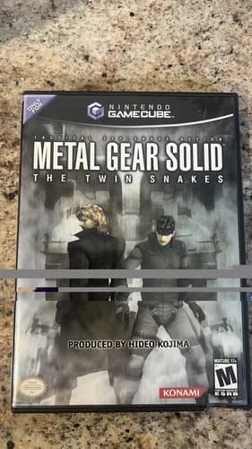 Metal Gear Solid Twin Snakes Nintendo GameCube Complete NO REGISTRATION CARD