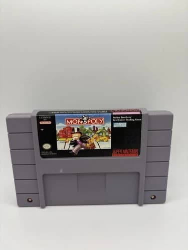 Monopoly (Super Nintendo / SNES) Cart Only, Cleaned Tested & Working!