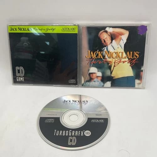 Jack Nicklaus' Turbo Golf TurboGrafx-16 TG16 Complete -