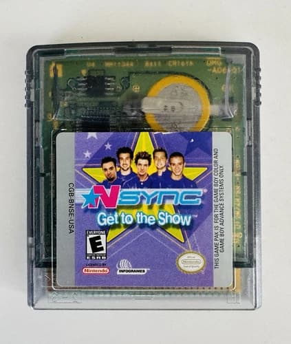 *Nsync Get to the Show Game Boy Color Cartridge, Original, Tested