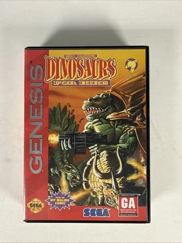 Dinosaurs for Hire Sega Genesis CIB COMPLETE excellent