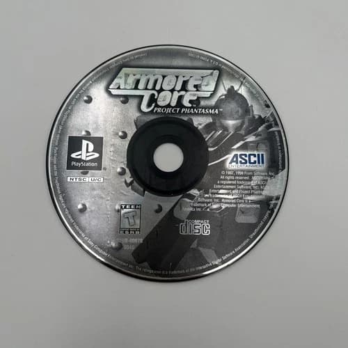 Armored Core: Project Phantasma Sony PlayStation 1 Ps1 Disc Only Out - Tested