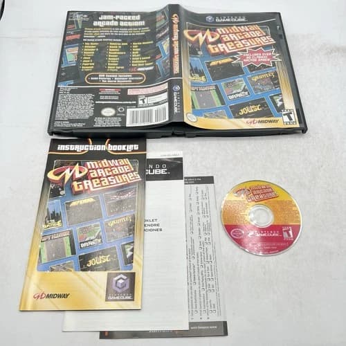 Midway Arcade Treasures (Nintendo GameCube, 2003) Complete CIB