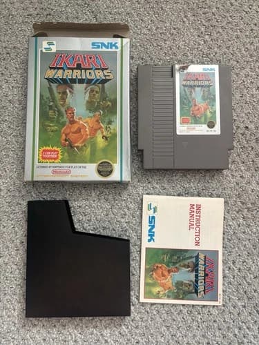 Ikari Warriors (NES Nintendo 1987) Game, Manual w/ box (no Foam )