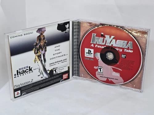 InuYasha: A Feudal Fairy Tale (Sony PlayStation 1, 2003) PS1 Complete CIB Tested