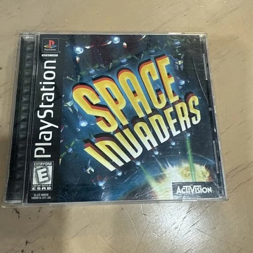 Space Invaders (Sony PlayStation 1, 1999) PS1 Complete CIB w/ Manual