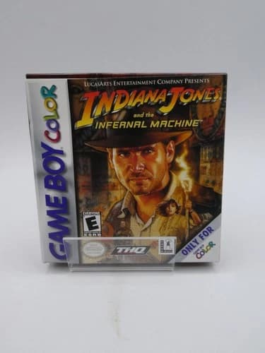 Indiana Jones Infernal Machine - Nintendo Gameboy Color GBC - Complete CIB