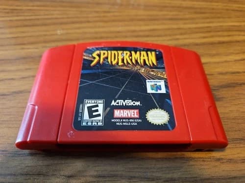 Spider-Man N64 Authentic Cartridge Tested Working.