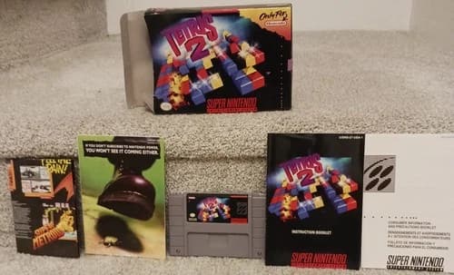 Tetris 2 CIB Complete (Super Nintendo Entertainment System, 1994) SNES