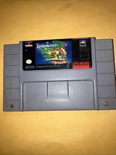 The Pagemaster SNES Super Nintendo Game - TESTED & WORKING! Cartridge Cart Only