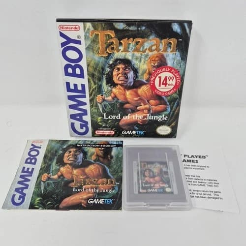 Tarzan: Lord of the Jungle (Nintendo Game Boy) Complete CIB Tested Works