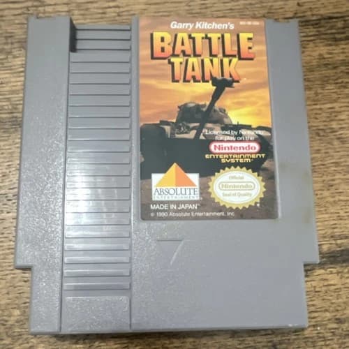 Garry Kitchen's Battletank Nintendo NES Game Cartridge NTSC-U/C US/Canada