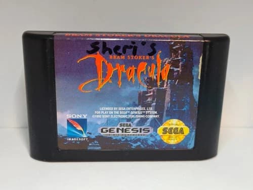 Bram Stoker's Dracula (Sega Genesis, 1993), CART Only - Tested & Cleaned