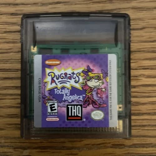 Rugrats: Totally Angelica (Nintendo Game Boy Color, 2000) GBC Tested & Working