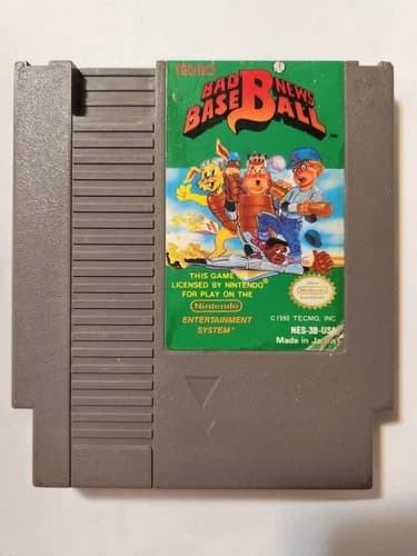 Bad News Baseball Nintendo NES Authentic