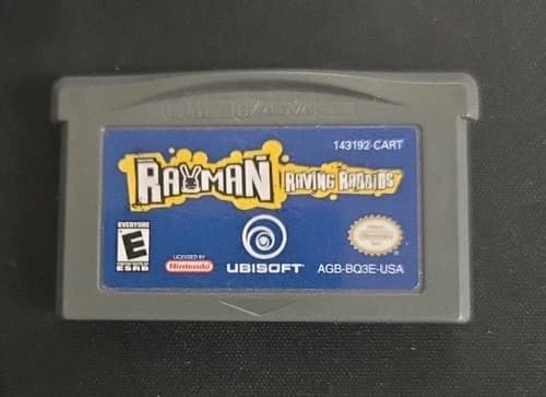Rayman Raving Rabbids (Nintendo Game Boy Advance GBA, 2006) Authentic Cartridge