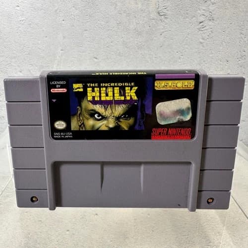 The Incredible Hulk SNES Super Nintendo Video Game US Gold