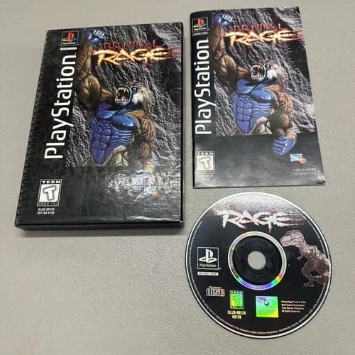 Primal Rage PS1 PlayStation 1 Complete with Manual 1994-CIB Tested works great!