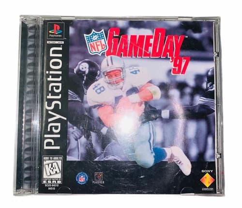 NFL GameDay 97 (Sony PlayStation 1) PS1 Black Label Video Game Complete CIB