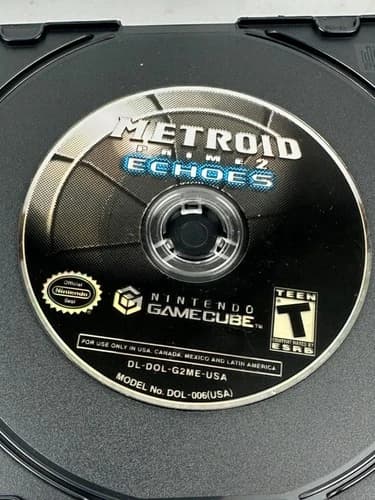 Metroid Prime 2: Echoes (GameCube, 2004) Disc Only Tested Working Good Condition